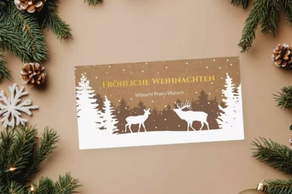 weihnachtskarte gestalten
